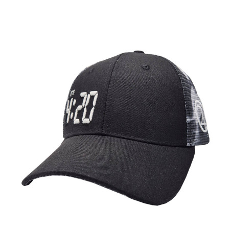 It's 420 White Fire Snapback Trucker Hat