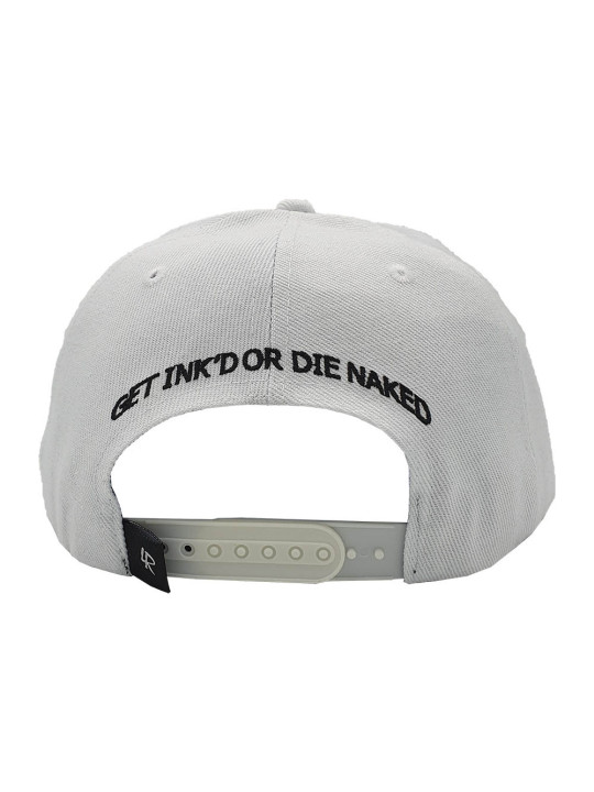 Inked & Badass Tattoo Snapback White