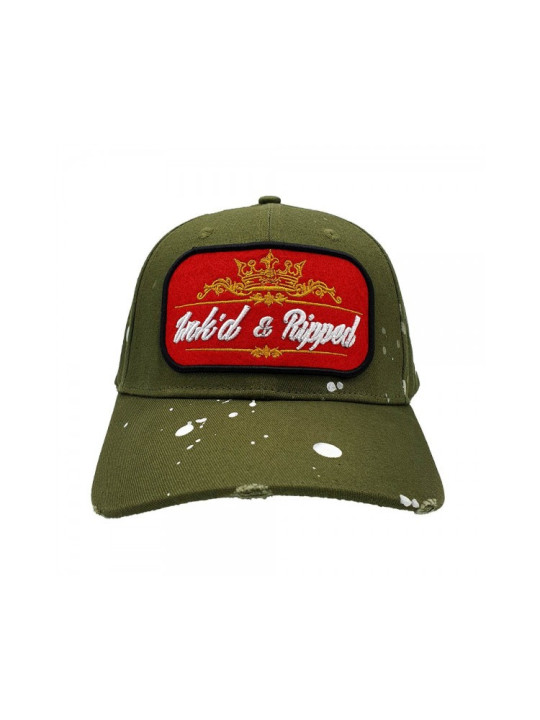 Inked & Ripped Tattoo Strapback Green