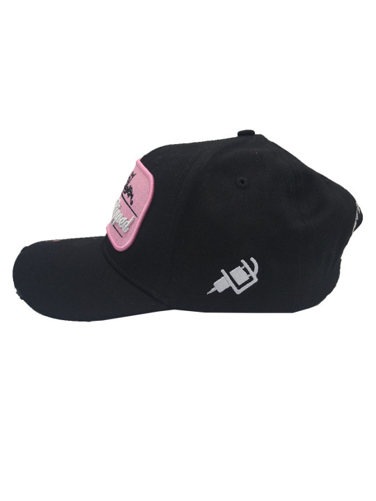 Inked & Ripped Tattoo Snapback Black/Pink