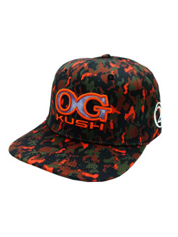 OG Kush 420 Camouflage Snapback Black/Orange