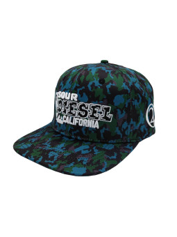 Sour Diesel 420 Camouflage Snapback Green/Black