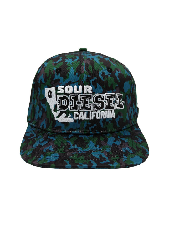 Sour Diesel 420 Camouflage Snapback Green/Black