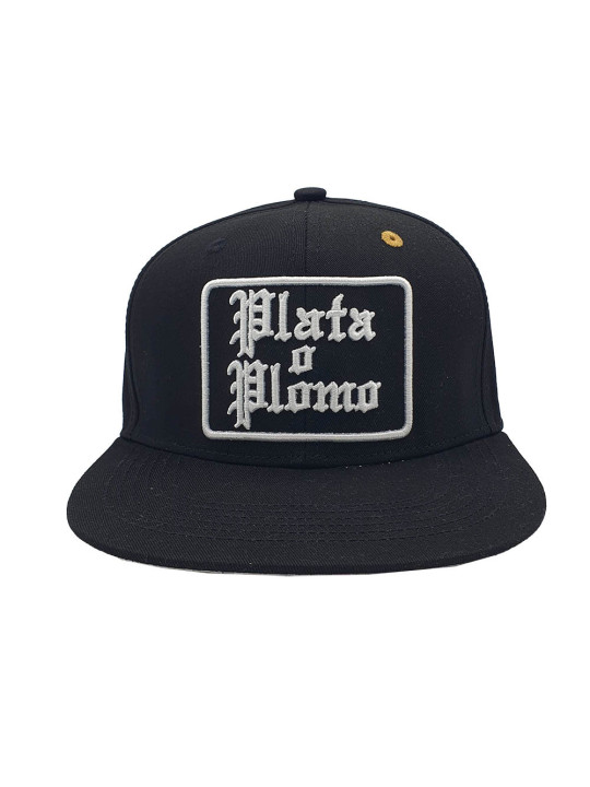‘Plata O Plomo’ Snpaback Hat - Black