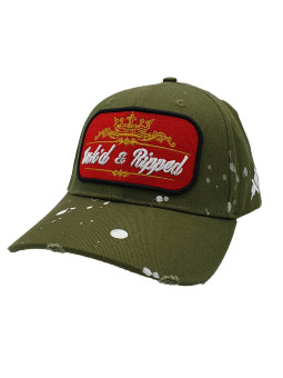 Inked & Ripped Tattoo Strapback Green