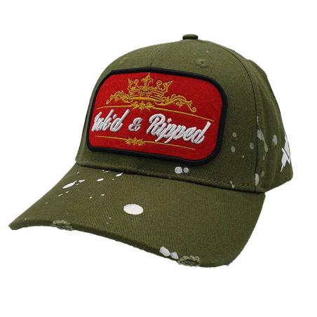 Inked & Ripped Tattoo Strapback Green