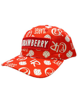 Strawberry Haze Allover Print Red