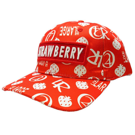 Strawberry Haze Allover Print Red