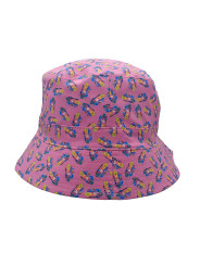 Reversible Allover Print Bucket Hat - Double Bubble Gum/Gelato