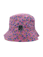 Reversible Allover Print Bucket Hat - Double Bubble Gum/Gelato