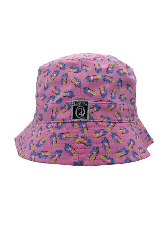 Reversible Allover Print Bucket Hat - Double Bubble Gum/Gelato