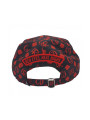 Strawberry Haze Allover Print Snapback Black