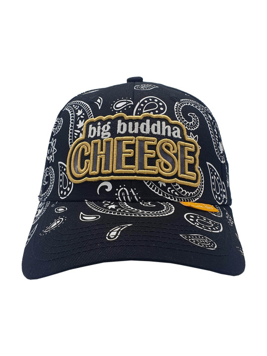 Paisley Big Buddha Cheese Snapback Hat - Glow in the dark
