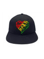 Lionhearted Rasta Snapback Black