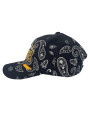 Paisley Big Buddha Cheese Snapback Hat - Glow in the dark