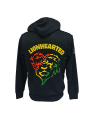 Lionhearted Rasta Full-zip Hoodie - Black