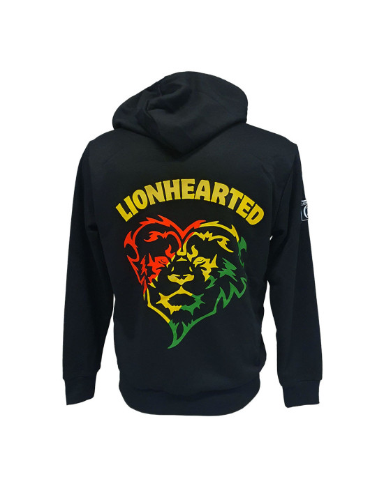 Lionhearted Rasta Full-zip Hoodie - Black