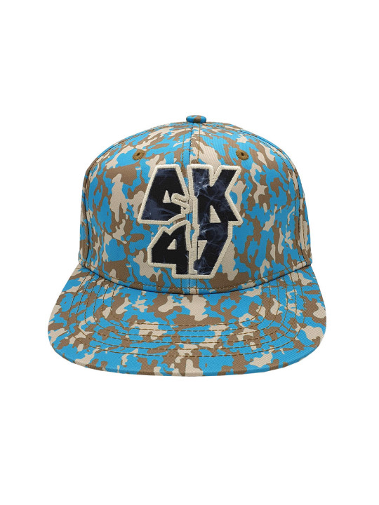 AK47 Desert 420 Camouflage Snapback Khaki/Blue