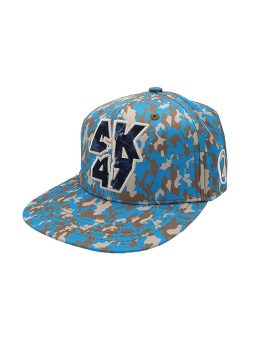 AK47 Desert 420 Camouflage Snapback Khaki/Blue