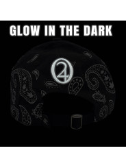 Paisley La Mota Snapback Hat - Glow in the dark