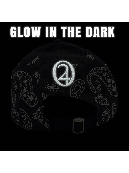 Paisley La Mota Snapback Hat - Glow in the dark