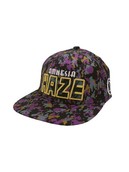 Amnesia Haze 420 Camouflage Snapback - Purple/Black