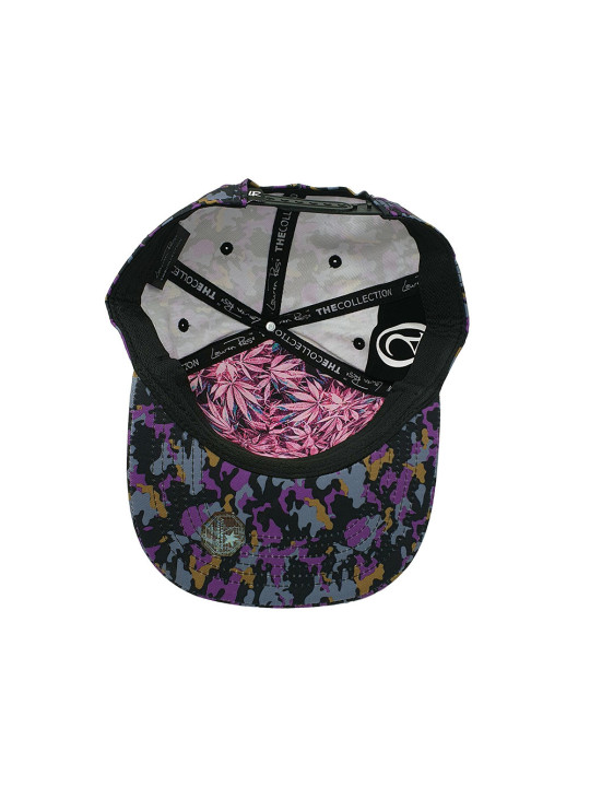 Amnesia Haze 420 Camouflage Snapback - Purple/Black