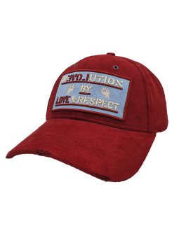 Revolution Burgundy Suede Strapback