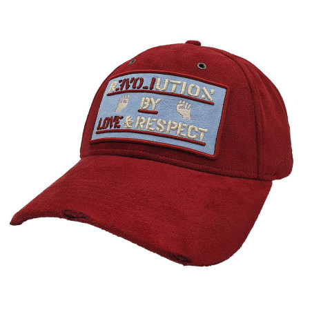 Revolution Burgundy Suede Strapback