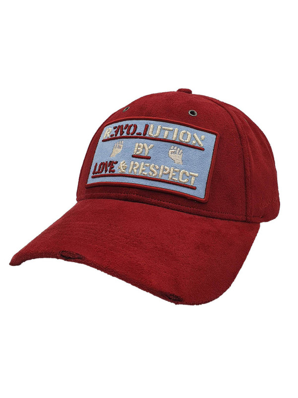 Revolution Burgundy Suede Strapback