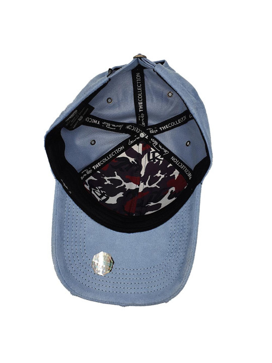 Revolution Sky Blue Suede Strapback Hat