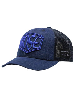 Double Denim Rose Trucker Snapback