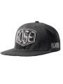 Double Black Denim Trucker Snapback
