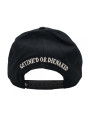 La Catrina Tattoo White Silhouette Snapback Hat