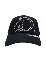 La Catrina Tattoo White Silhouette Snapback Hat