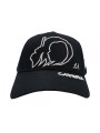 La Catrina Tattoo White Silhouette Snapback Hat