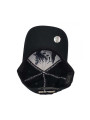 La Catrina Tattoo White Silhouette Snapback Hat