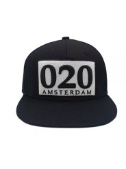 Amsterdam 020 Classic Snapback Hat - Black