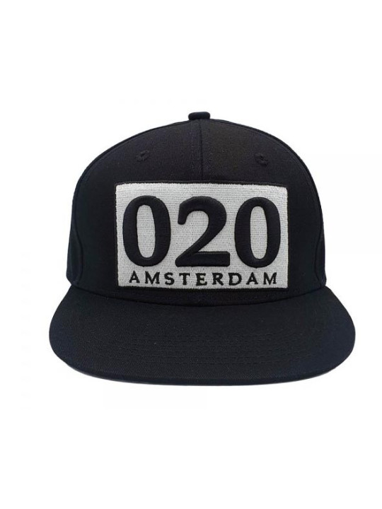 Amsterdam 020 Classic Snapback Hat - Black