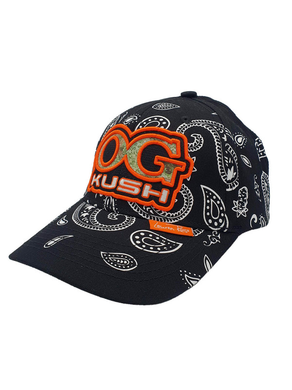 Paisley OG Kush Snapback Hat - Glow in the dark
