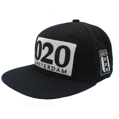 Amsterdam 020 Classic Snapback Hat - Black