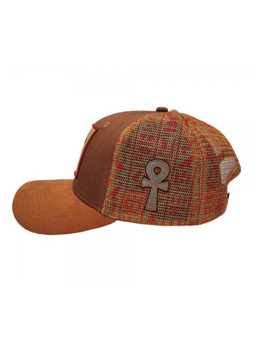 Queen Nefertiti Trucker Hat - Brown Suede