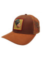 Queen Nefertiti Trucker Hat - Brown Suede