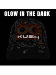 Paisley OG Kush Snapback Hat - Glow in the dark