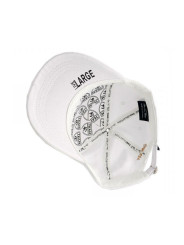 Panda Rose Strapback Hat - White