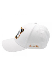 Panda Rose Strapback Hat - White