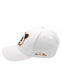 Panda Rose Strapback Hat - White