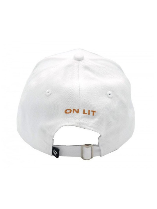 Panda Rose Strapback Hat - White