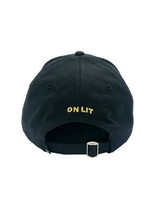 Panda Rose Strapback Hat - Black