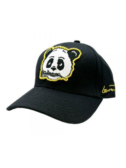 Panda Rose Strapback Hat - Black